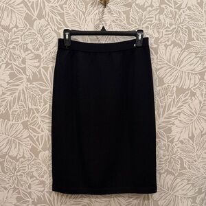 St. John Classic Black Pencil Skirt 6 - Women